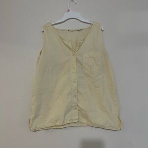 Cotton Button Up Tank